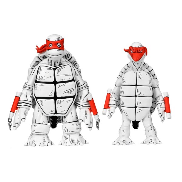 Ninja Turtles (Mirage Comics) pack of 2 Black and White First Turtles figurines 18 cm