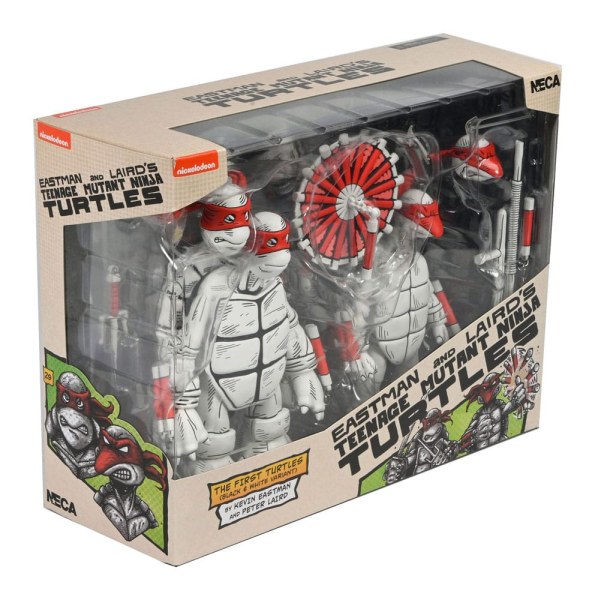 Ninja Turtles (Mirage Comics) pack of 2 Black and White First Turtles figurines 18 cm