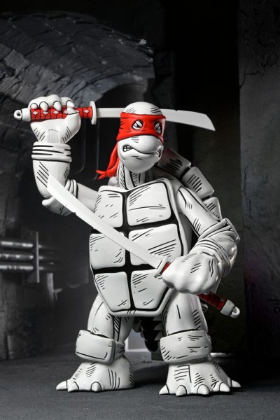 Ninja Turtles (Mirage Comics) pack of 2 Black and White First Turtles figurines 18 cm