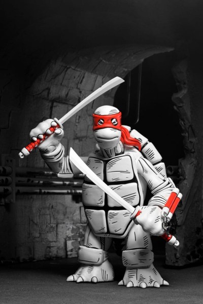 Ninja Turtles (Mirage Comics) pack of 2 Black and White First Turtles figurines 18 cm