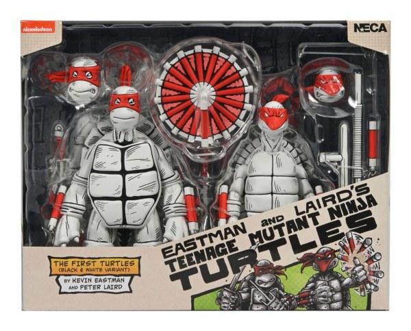 Ninja Turtles (Mirage Comics) pack of 2 Black and White First Turtles figurines 18 cm