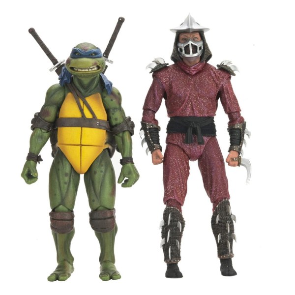 Ninja Turtles (1990 Movie) Roof Top Battle Shredder vs Leo figurine 18 cm
