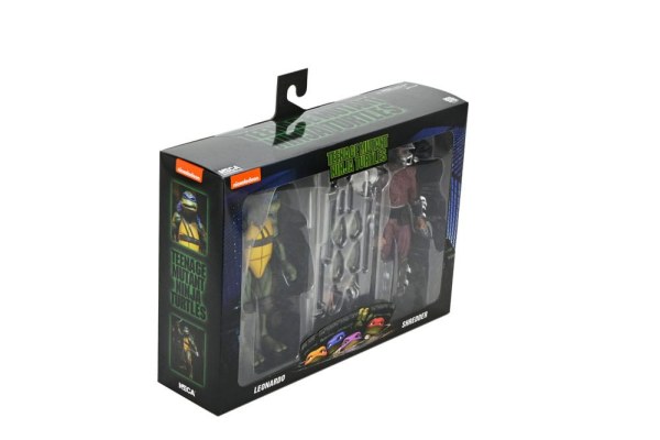 Ninja Turtles (1990 Movie) Roof Top Battle Shredder vs Leo figurine 18 cm