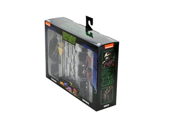 Ninja Turtles (1990 Movie) Roof Top Battle Shredder vs Leo figurine 18 cm
