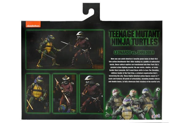 Ninja Turtles (1990 Movie) Roof Top Battle Shredder vs Leo figurine 18 cm