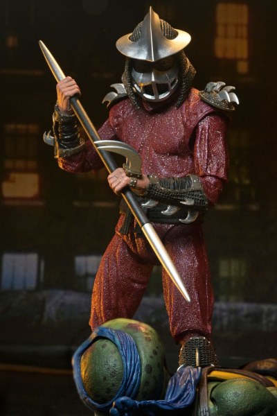 Ninja Turtles (1990 Movie) Roof Top Battle Shredder vs Leo figurine 18 cm