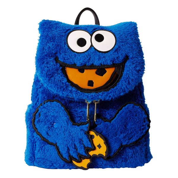 1, Sesame Street by Loungefly Plush Mini Cookie Monster Backpack