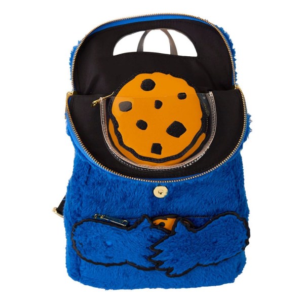 1, Sesame Street by Loungefly Plush Mini Cookie Monster Backpack