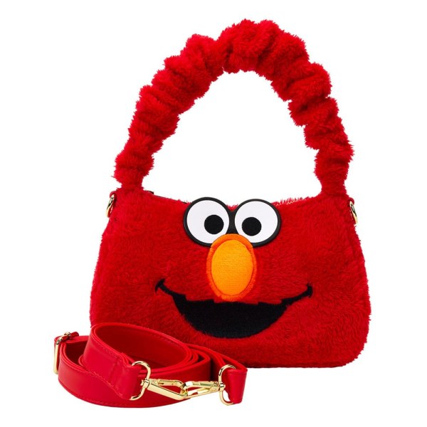 1, Sesame Street by Loungefly Plush Elmo shoulder bag