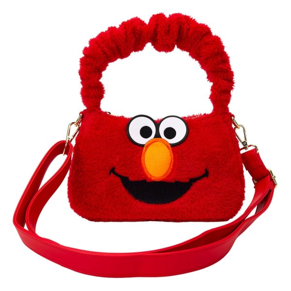 1, Sesame Street by Loungefly Plush Elmo shoulder bag