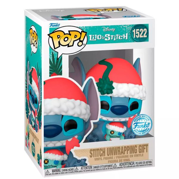 POP! 1522 figure Disney Lilo & Stitch - Stitch unwrapping a gift