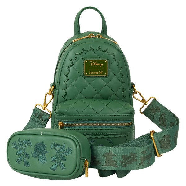 Bambi quilted texture convertible sling crossbody bag with coin bag - DISNEY LOUNGEFLY
