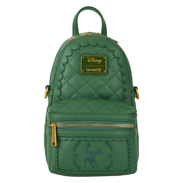 Bambi quilted texture convertible sling crossbody bag with coin bag - DISNEY LOUNGEFLY