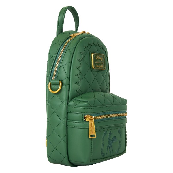 Bambi quilted texture convertible sling crossbody bag with coin bag - DISNEY LOUNGEFLY