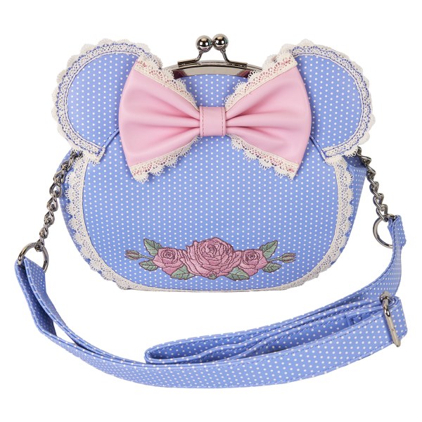 Minnie floral and lace kisslock crossbody bag - DISNEY LOUNGEFLY