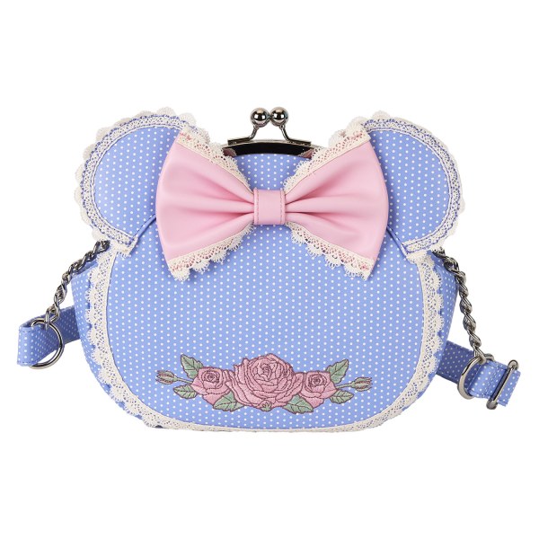 Minnie floral and lace kisslock crossbody bag - DISNEY LOUNGEFLY