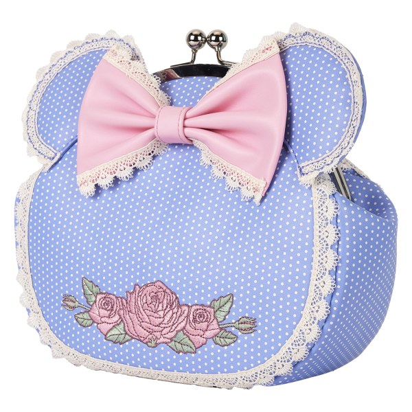 Minnie floral and lace kisslock crossbody bag - DISNEY LOUNGEFLY