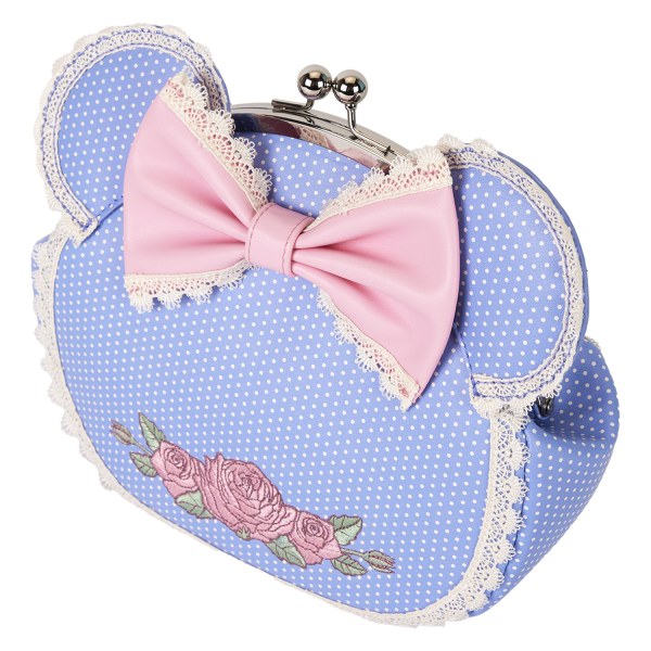 Minnie floral and lace kisslock crossbody bag - DISNEY LOUNGEFLY