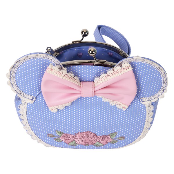 Minnie floral and lace kisslock crossbody bag - DISNEY LOUNGEFLY