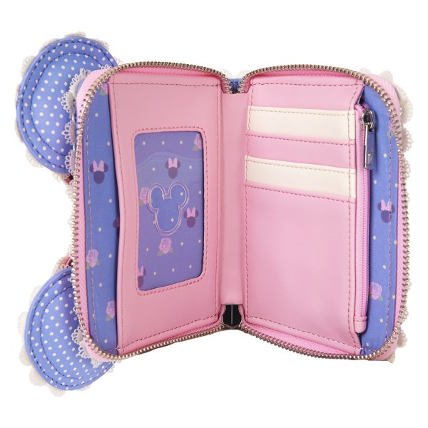 Minnie floral and lace ears wallet - DISNEY LOUNGEFLY
