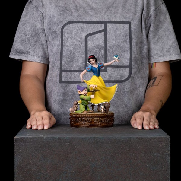 Snow White and the Seven Dwarfs Statuette 1/10 Art Scale Snow White and Dopey 21 cm