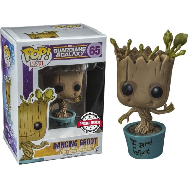 POP! 65 figure Marvel Guardians of the Galaxy Dancing I Am Groot Exclusive