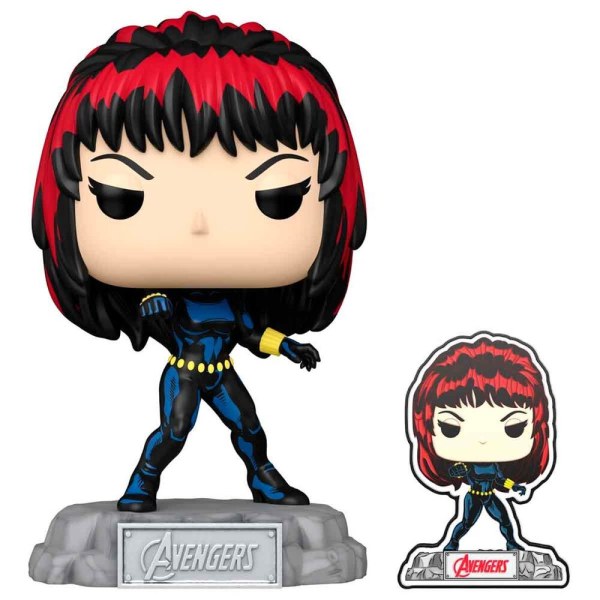 POP! 1260 figure Marvel Avengers 60th Anniversary Comic Black Widow with Pin Exclusive
