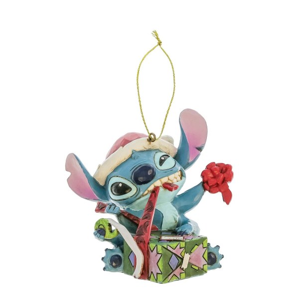 STITCH UNWRAPPING GIFT Hanging Ornament - DISNEY TRADITIONS