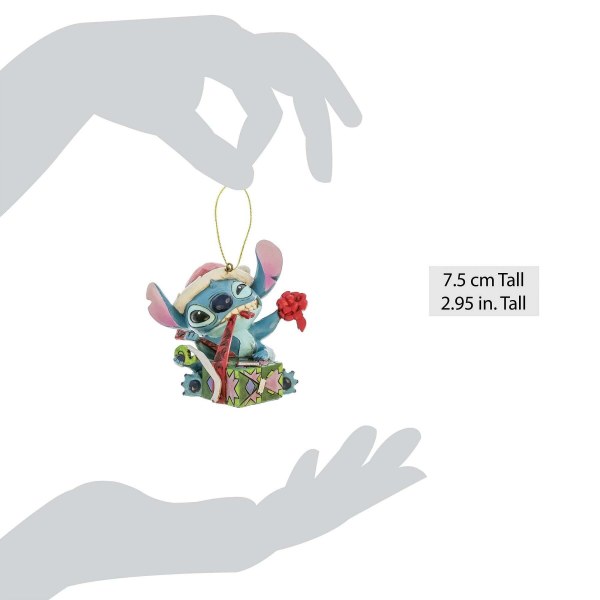 STITCH UNWRAPPING GIFT Hanging Ornament - DISNEY TRADITIONS