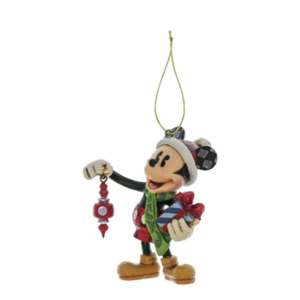 MICKEY HOLDING GIFTS Hanging Ornament - DISNEY TRADITIONS
