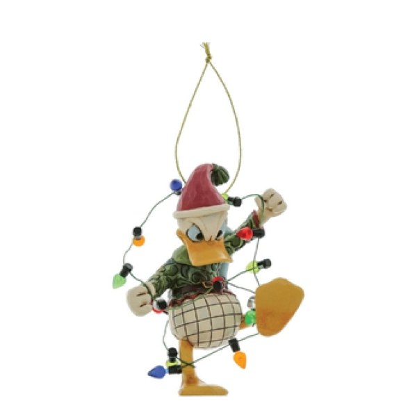 DONALD WRAPPED IN CHRISTMAS LIGHTS HO - DISNEY TRADITIONS
