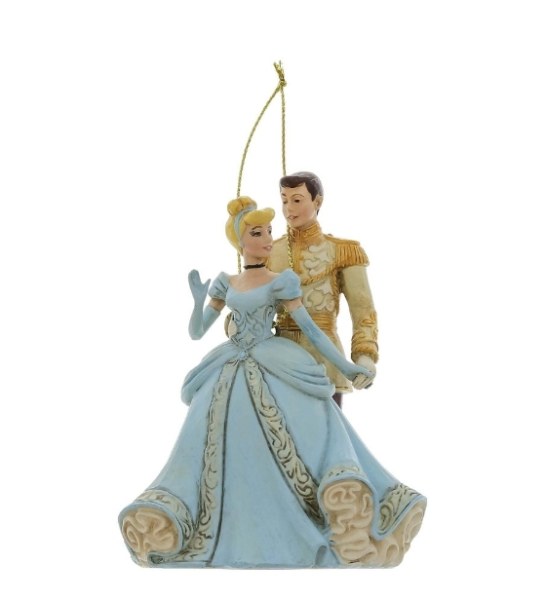 CINDERELLA & PRINCE Hangin Ornament - DISNEY TRADITIONS