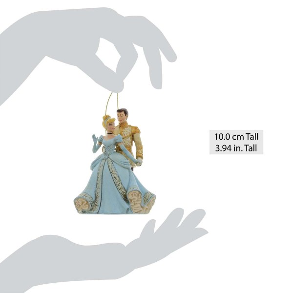 CINDERELLA & PRINCE Hangin Ornament - DISNEY TRADITIONS