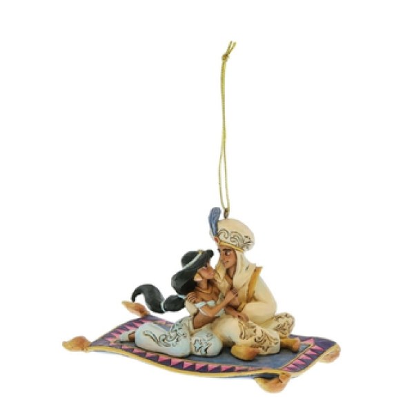 ALADDIN & JASMINE Hanging Ornament - DISNEY TRADITIONS