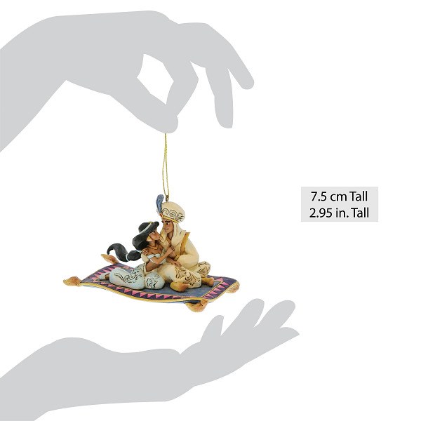 ALADDIN & JASMINE Hanging Ornament - DISNEY TRADITIONS