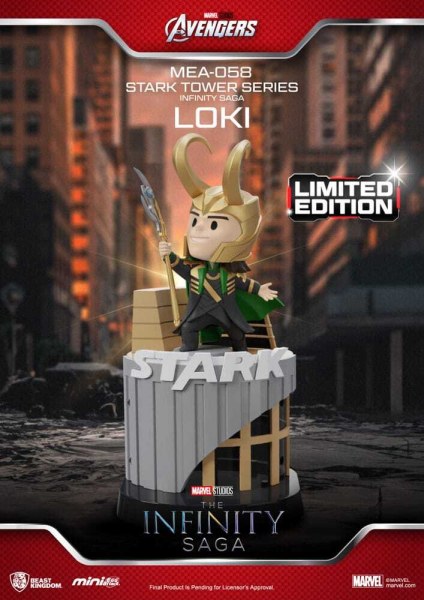 Marvel figurine Mini Egg Attack The Infinity Saga Stark Tower series Tony Stark & ​​Mark VII suit pod mod 12 cm