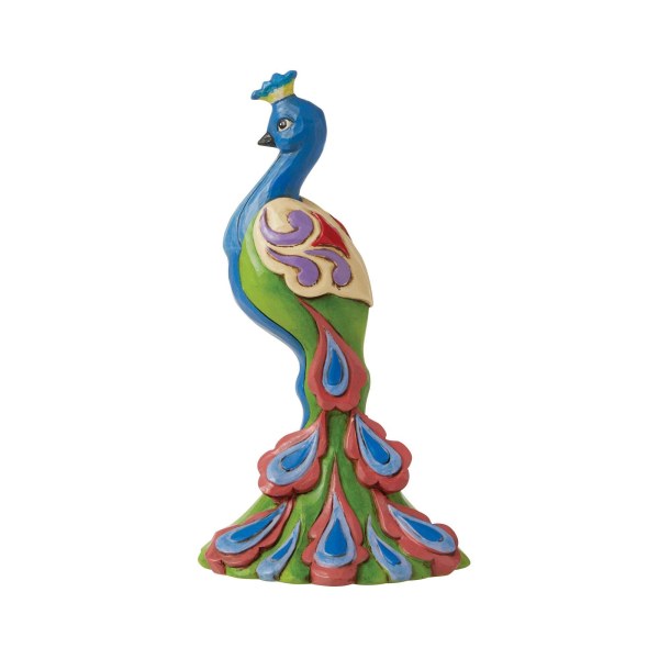 PEACOCK MINI FIGURE - JIM SHORE HEARTWOOD CREEK