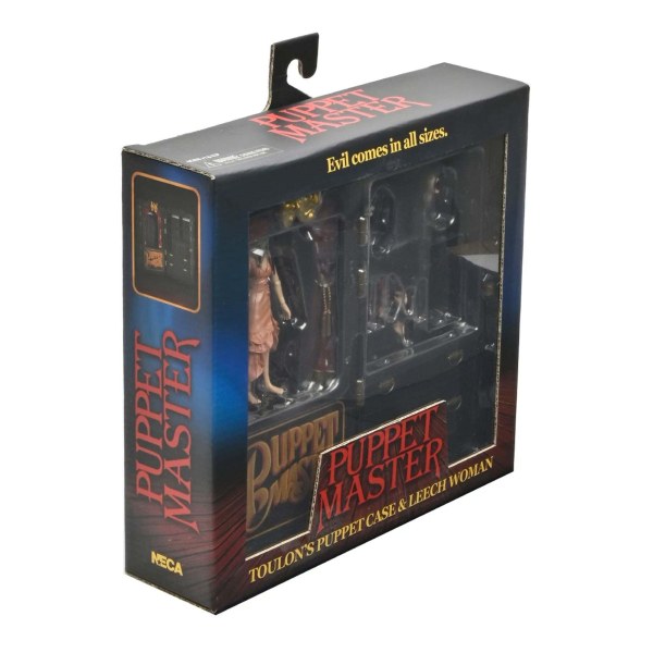 PUPPET MASTER - 7" SCALE ACTION FIGURE - LEECH WOMAN AND TOULON'S PUPPET CASE 2 PK