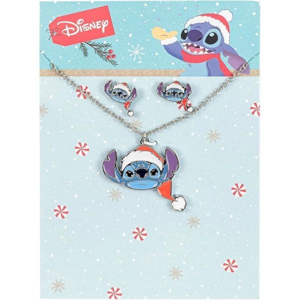 Set necklace + earrings - Disney Stitch Christmas