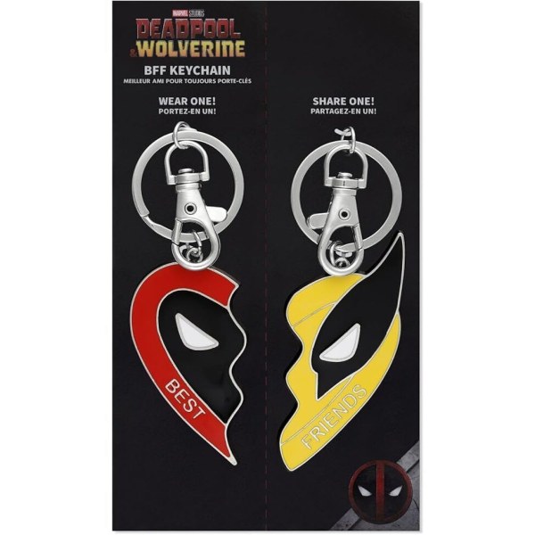 Set 2 keychains - Marvel Deadpool & Wolverine