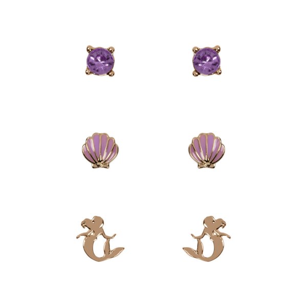 Set 3 pairs of earrings - Disney The Little Mermaid