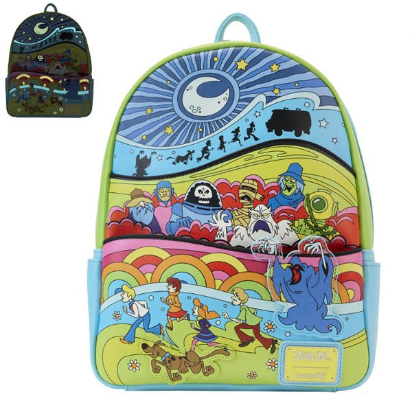 Scooby Doo Loungefly Mini Sac A Dos  Psychedelic Monster Chase Gitd
