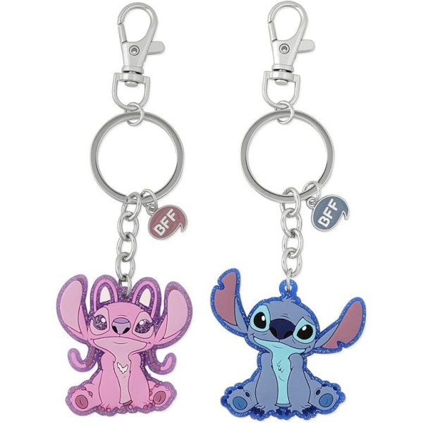 Set 2 keychains Angel & Stitch - Disney