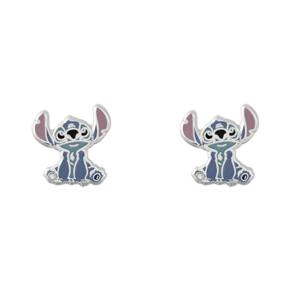 Stitch earrings + jewellery plate - Disney