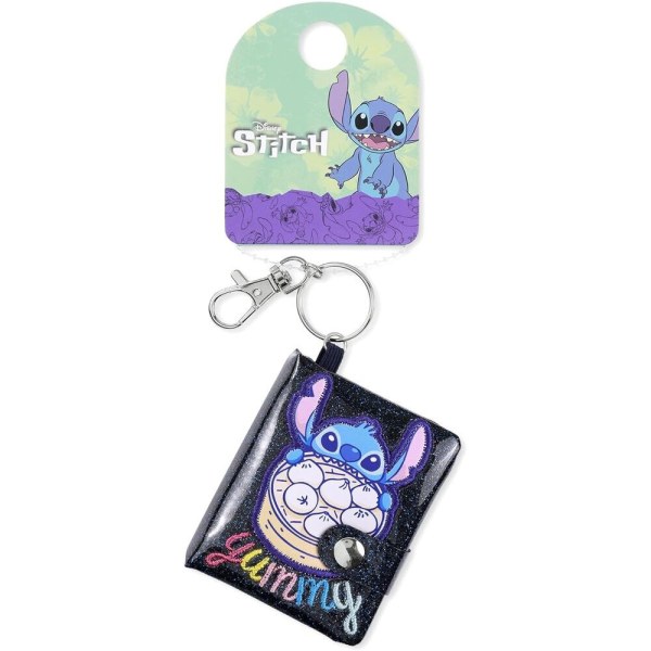 Stitch blue glitter notepad keychain - Disney