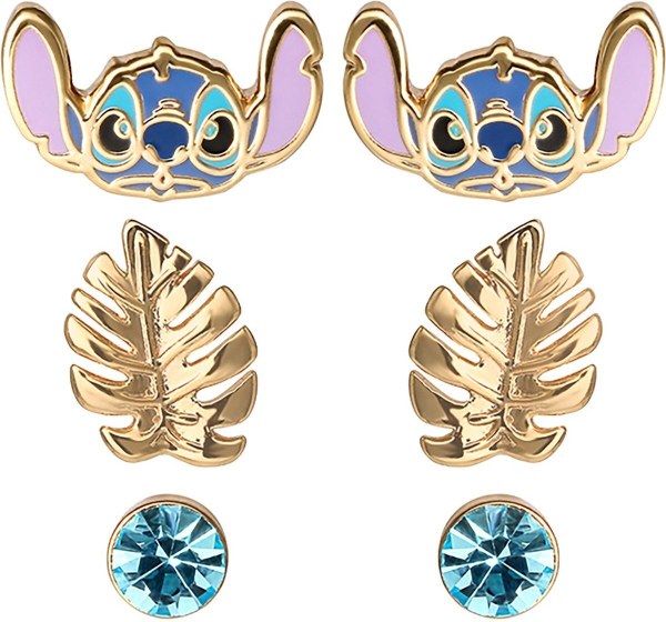 Stitch set 3 pairs of earrings - Disney