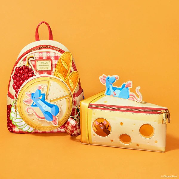 RATATOUILLE CHEESE SHOULDER BAG - DISNEY-PIXAR LOUNGEFLY