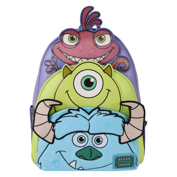 MONSTERS INC TRIPPLE POCKET BACKPACK - DISNEY-PIXAR LOUNGEFLY