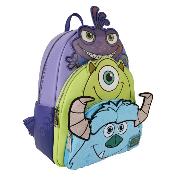 MONSTERS INC TRIPPLE POCKET BACKPACK - DISNEY-PIXAR LOUNGEFLY