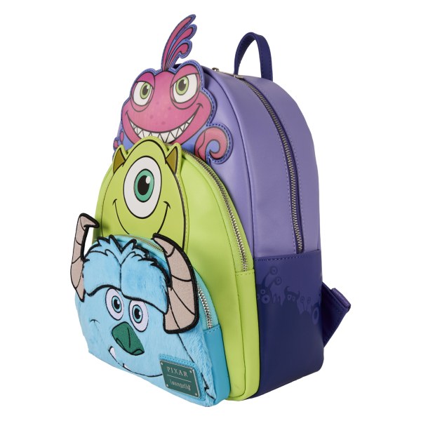 MONSTERS INC TRIPPLE POCKET BACKPACK - DISNEY-PIXAR LOUNGEFLY